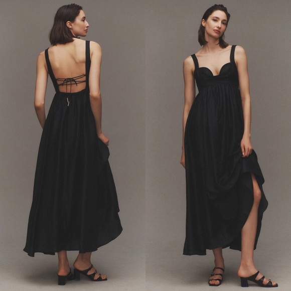 ACLER NWT Sandgate Black Midi Dress 2 - Picture 1 of 12